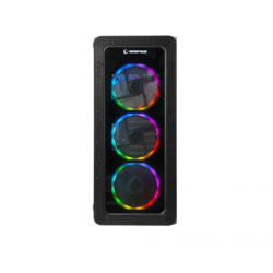 rampage espectro 4x120mm rainbow fanli midt atx gaming kasa